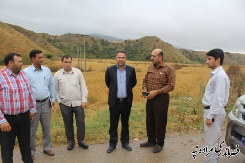 تشکیل جلسه شورای هماهنگی مدیریت بحران شهرستان مراوه تپه در روستای اوچران 