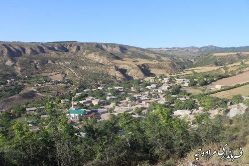 بازدید فرماندار مراوه تپه از روستای آلتی آغاچ بالا