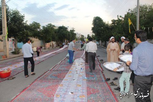 برگزاری مراسم و ضیافت بزرگ افطاری در شهرستان مراوه تپه