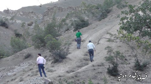 بازدید فرماندار مراوه تپه از روستای گوگدره بخش مرکزی 