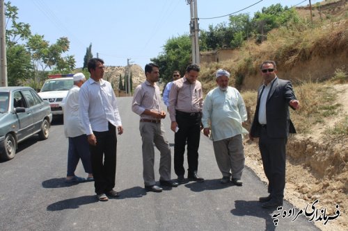 بازدید فرماندار مراوه تپه از روستای قرناوه علیا بخش گلیداغ