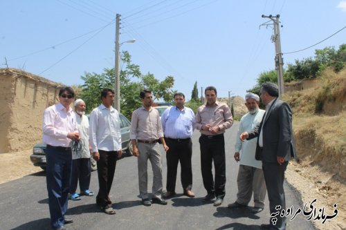 بازدید فرماندار مراوه تپه از روستای قرناوه علیا بخش گلیداغ