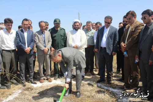 برگزاری مراسم کلنگ زنی نیروگاه برق 25 مگاواتی شهرستان مراوه تپه 