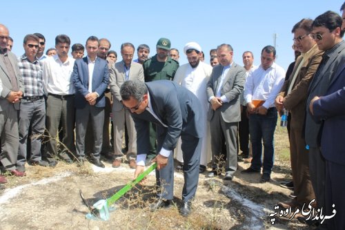 برگزاری مراسم کلنگ زنی نیروگاه برق 25 مگاواتی شهرستان مراوه تپه 