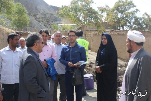 دلجویی فرماندار مراوه تپه از خانواده جانباختگان سیل روستای آقلر