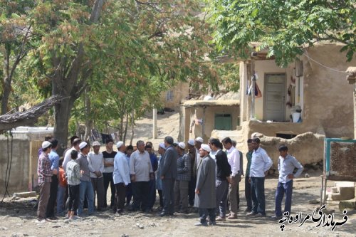 تشکیل جلسه شورای هماهنگی مدیریت بحران شهرستان مراوه تپه در روستای آقلر 