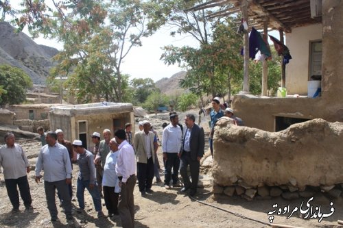 تشکیل جلسه شورای هماهنگی مدیریت بحران شهرستان مراوه تپه در روستای آقلر 