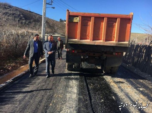 بازدید فرماندار مراوه تپه از روند اجرای پروژه مشارکتی بنیاد مسکن در روستای قوشه سو 