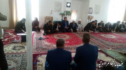 برگزاری جلسه پرسش و پاسخ مردم روستای چناران با فرماندار و مسئولین شهرستان مراوه تپه 