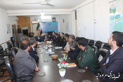 برگزاری جلسه شورای عشایری شهرستان با حضور مدیران کل و فرمانداران خراسان شمالی در شهرستان مراوه تپه 