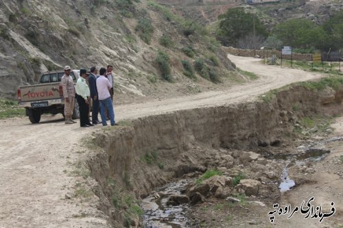 بازدید اعضای تأمین شهرستان مراوه تپه از روستای مرزی دادلی غزنین 