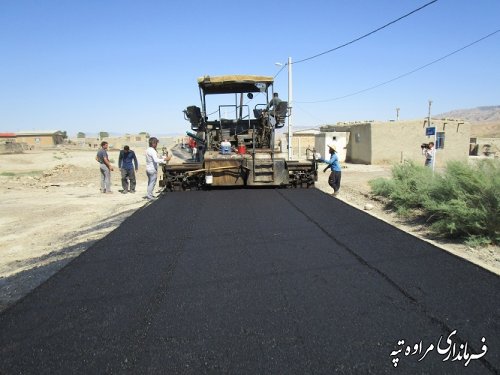 آسفالت 7 روستای شهرستان مراوه تپه انجام شد.