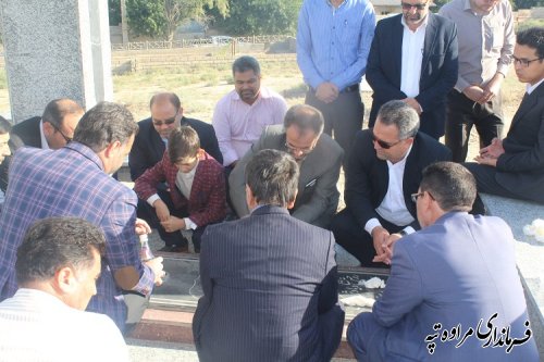 غبارروبی گلزار شهدا بمناسبت آغاز هفته دولت