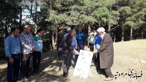 غبارروبی گلزار شهدا بمناسبت آغاز هفته دولت در بخش گلیداغ 