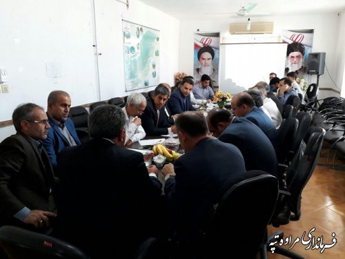 جلسه کمیته تصویب مغایرتهای طرح هادی در محل فرمانداری شهرستان مراوه تپه برگزار گردید. 