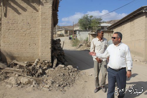 بازدید فرماندار از روستای آق امام جهت بازگشایی معبر مسیر گردشگری اوچران و قره جه اوغلان 