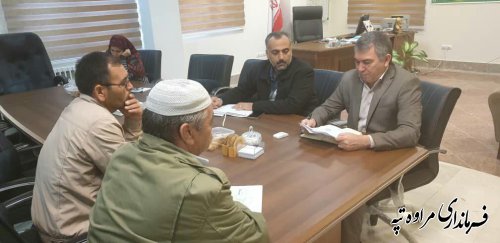 ملاقات عمومی فرماندار شهرستان مراوه تپه با اهالی این شهرستان.