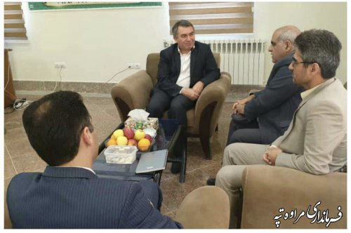 دیدار رئیس دانشگاه پیام نور گلستان با فرماندار شهرستان مراوه تپه.