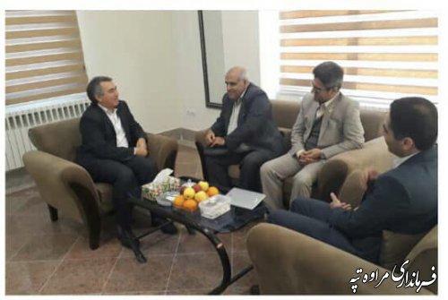 دیدار رئیس دانشگاه پیام نور گلستان با فرماندار شهرستان مراوه تپه.
