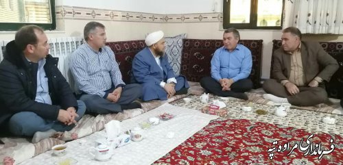 حضور مدیرکل راه و شهرسازی گلستان در یکی از پایگاه معنوی شهرستان مراوه تپه.