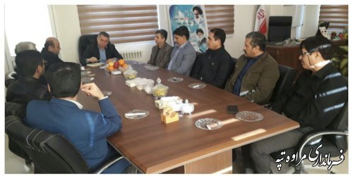 نشست مدیرکل امور مالیاتی گلستان با فرماندار شهرستان مراوه تپه.