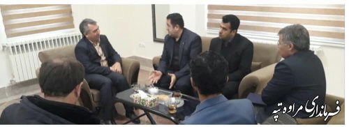 دیدار نماینده نهاد ریاست جمهوری (دفتر مناطق محروم کشور با فرماندار شهرستان مراوه تپه.