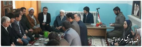 دیدار با امام جمعه شهرستان مراوه تپه بمناسبت دهه فجر.