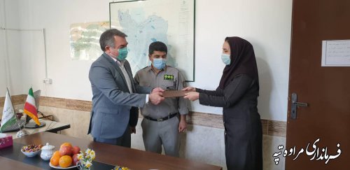  دیدار فرماندار مراوه تپه با کارکنان محیط زیست 