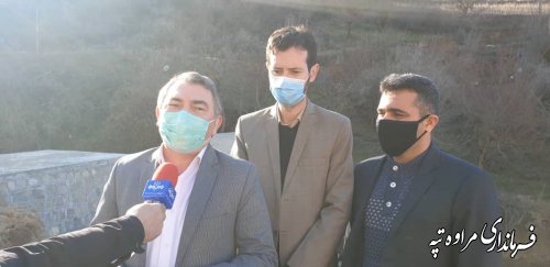 بهره برداری از پروژه آبخیزداری سازه های سنگی ملاتی 