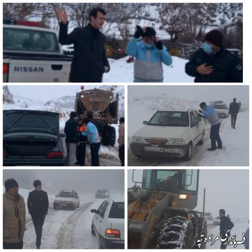 گزارش تصویری از فعالیت ها و آمادگی اعضای ستاد بحران شهرستان در مقابله با سرما