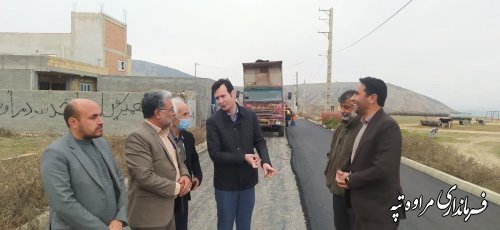 اجرای طرح بهسازی و جدول سازی روستای قرناوه علیا