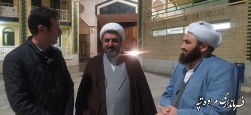 دیدار فرماندار مراوه‌تپه با حجت الاسلام اکبری مدیریت اهل سنت کشور در بعثه مقام معظم رهبری