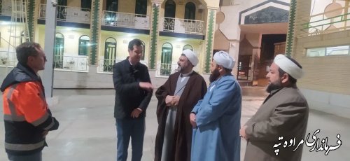 دیدار فرماندار مراوه‌تپه با حجت الاسلام اکبری مدیریت اهل سنت کشور در بعثه مقام معظم رهبری