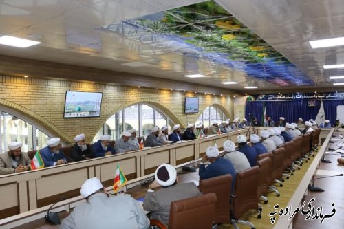 دیدار فرماندار مراوه‌تپه با حجت الاسلام اکبری مدیریت اهل سنت کشور در بعثه مقام معظم رهبری
