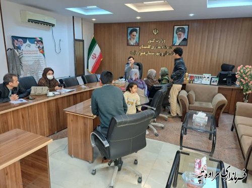 ملاقات مردمی فرماندار مراوه‌تپه با تعدادی از اهالی این شهرستان