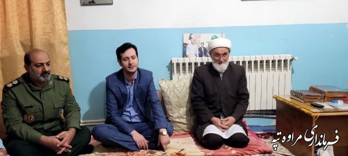 دیدار مسئولین با امام جمعه شهرستان مراوه‌تپه به مناسبت دهه فجر 