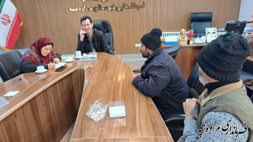 ملاقات مردمی فرماندار مراوه‌تپه با تعدادی از اهالی این شهرستان 