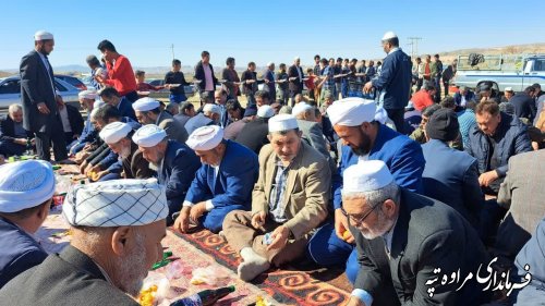 ضیافتی برای طلب  باران در روستای شورجه  شهرستان مراوه‌تپه