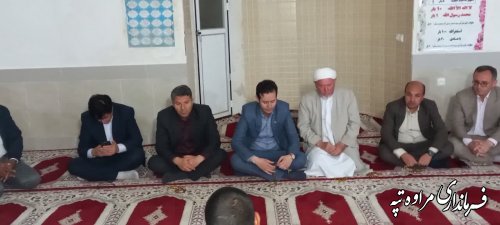 در ادامه ۳۰ روز ۶۰ مسجد فرماندار شهرستان مراوه دیدار با نماز گزاران روستای داشلی آرقاچ انجام گرفت
