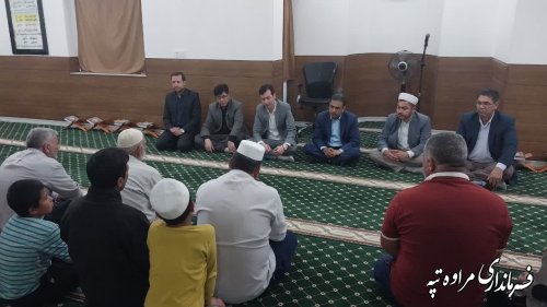 روستای قره گل شرقی پنجاهمین برنامه از سی روز شصت مسجد فرماندار شهرستان مراوه‌تپه در ماه مبارک رمضان 