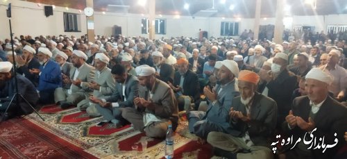 فرماندار شهرستان مراوه‌تپه در۵۷ مین مسجد از طرح ۳۰ روز ۶۰ مسجد