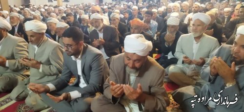 فرماندار شهرستان مراوه‌تپه در۵۷ مین مسجد از طرح ۳۰ روز ۶۰ مسجد