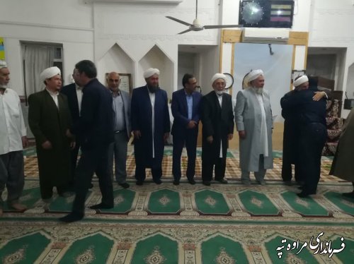 حضور معاون طرح و برنامه ریزی و عمرانی فرماندار شهرستان مراوه‌تپه در آئین ختم قرآن روستای قازانقایه