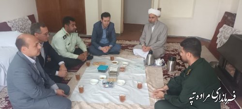 دیدار فرماندار شهرستان مراوه‌تپه با امام جمعه شهر گلیداغ 