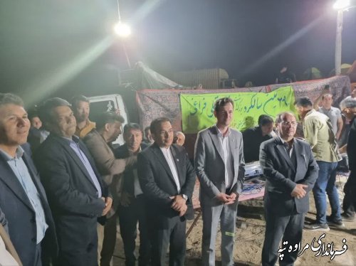 حضور فرمانداران و نماینده گنبد در محل اجرای برنامه‌های فرهنگی و ادبی
