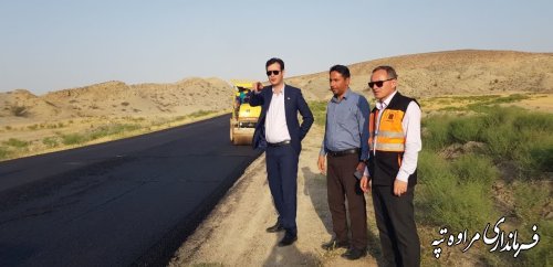 تلاش برای توسعه شریان‌های شهرستان مراوه‌تپه سرعت می‌بخشد