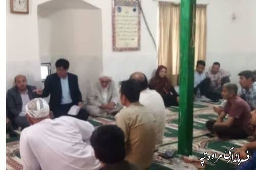 میز خدمت دیدار بی واسطه روستائیان با مسئولین است