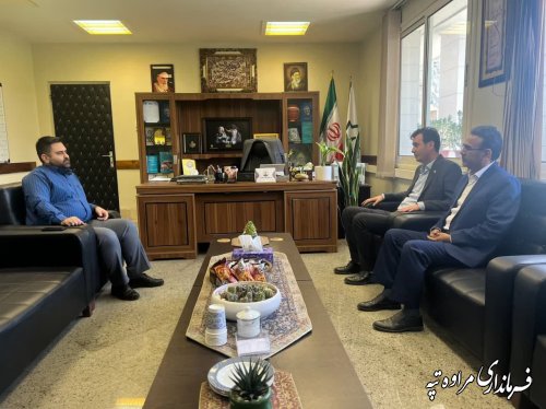 نشست فرماندار شهرستان مراوه‌تپه به همراه بخشدار مرکزی با مدیرکل امور روستایی و شوراهای استانداری گلستان 