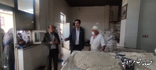 وضعیت آرد، نان و صف خبازی‌های شهرستان مراوه‌تپه خوب است