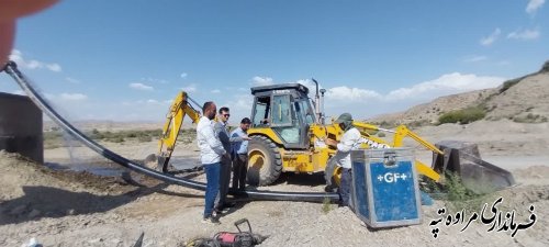 در آینده نزدیک کمبود آب شرب مراوه‌تپه و ۱۷ روستای غرب شهرستان مرتفع می‌گردد